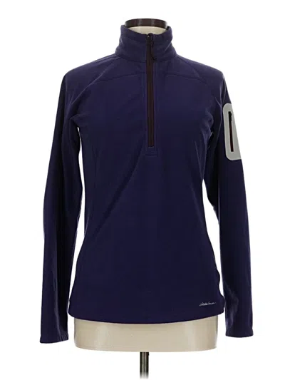Pre-owned Eddie Bauer Fleece Jacket In Blue