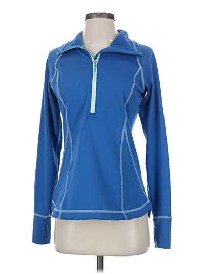 Pre-owned Eddie Bauer Fleece Jacket In Blue