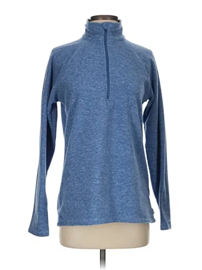 Pre-owned Eddie Bauer Fleece Jacket In Blue
