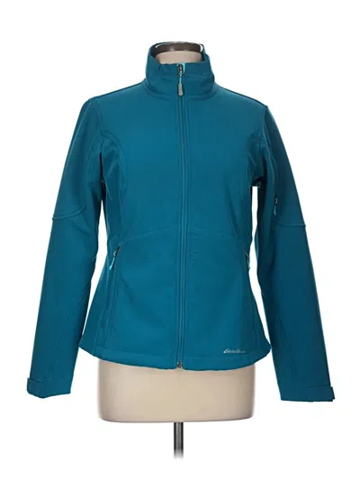 Pre-owned Eddie Bauer Fleece Jacket In Blue