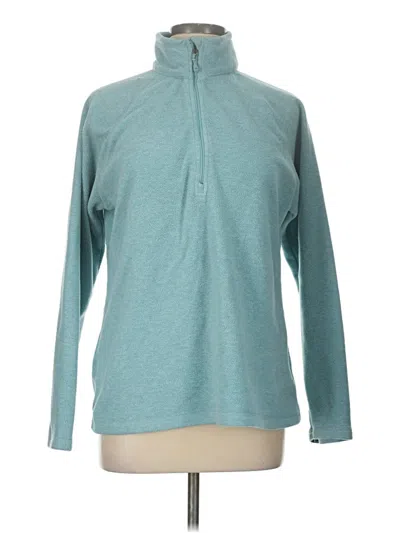 Pre-owned Eddie Bauer Fleece Jacket In Blue