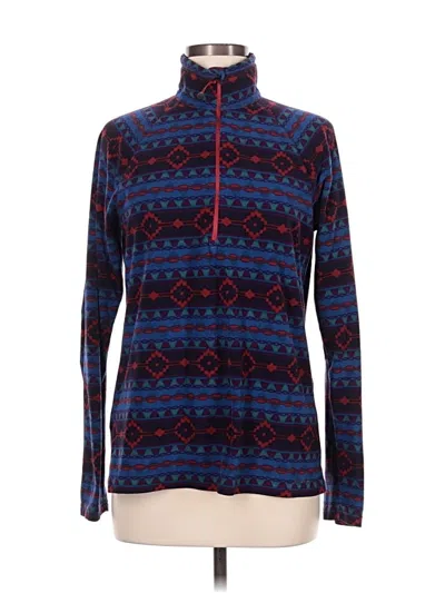 Pre-owned Eddie Bauer Fleece Jacket In Blue