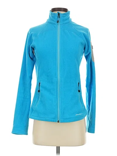Pre-owned Eddie Bauer Fleece Jacket In Blue