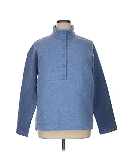 Pre-owned Eddie Bauer Fleece Jacket In Blue