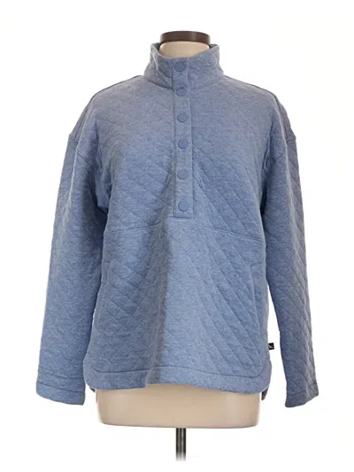 Pre-owned Eddie Bauer Fleece Jacket In Blue