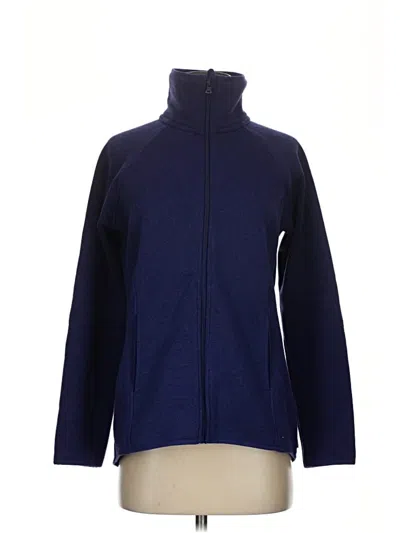 Pre-owned Eddie Bauer Fleece Jacket In Blue