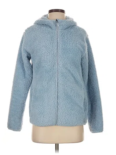 Pre-owned Eddie Bauer Fleece Jacket In Blue