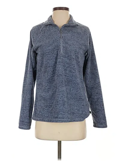 Pre-owned Eddie Bauer Fleece Jacket In Blue