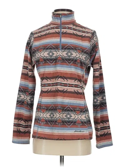 Pre-owned Eddie Bauer Fleece Jacket In Brown