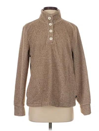 Pre-owned Eddie Bauer Fleece Jacket In Brown