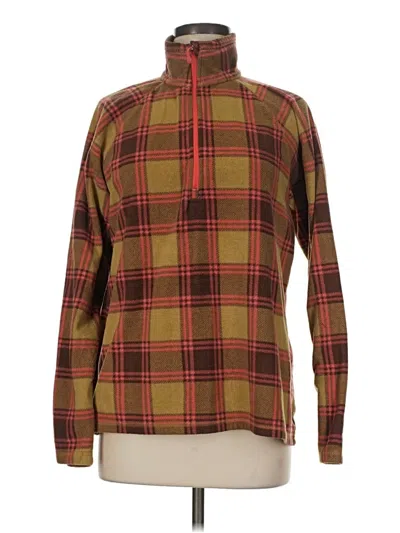 Pre-owned Eddie Bauer Fleece Jacket In Brown