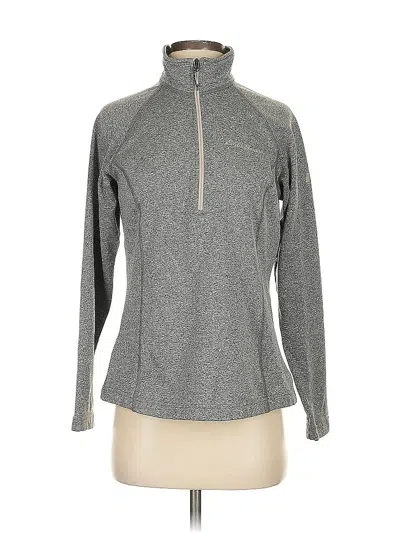 Pre-owned Eddie Bauer Fleece Jacket In Gray