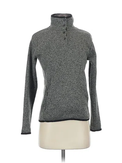 Pre-owned Eddie Bauer Fleece Jacket In Gray