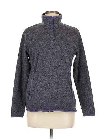 Pre-owned Eddie Bauer Fleece Jacket In Gray