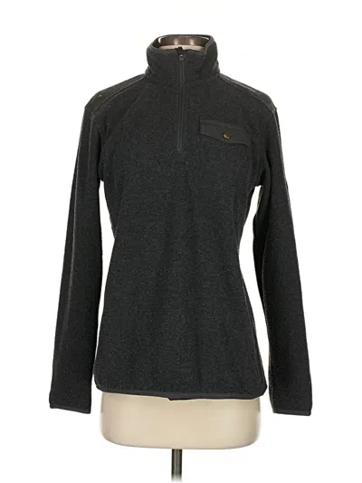 Pre-owned Eddie Bauer Fleece Jacket In Gray