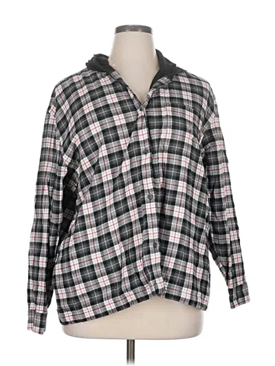 Pre-owned Eddie Bauer Fleece Jacket In Gray