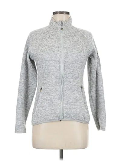 Pre-owned Eddie Bauer Fleece Jacket In Gray