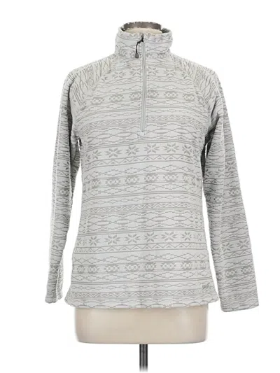 Pre-owned Eddie Bauer Fleece Jacket In Gray