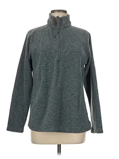 Pre-owned Eddie Bauer Fleece Jacket In Gray