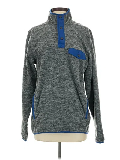 Pre-owned Eddie Bauer Fleece Jacket In Gray