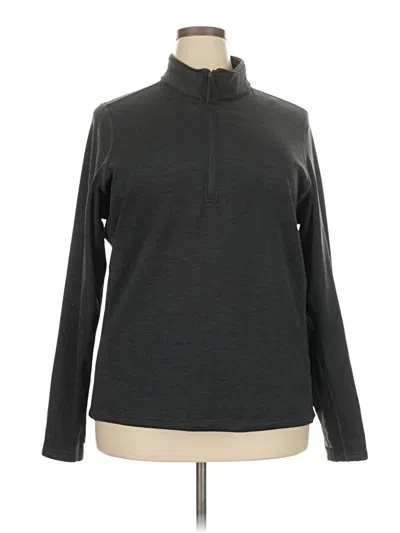Pre-owned Eddie Bauer Fleece Jacket In Gray