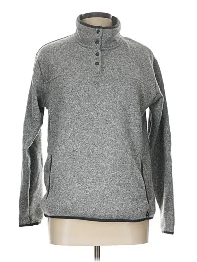 Pre-owned Eddie Bauer Fleece Jacket In Gray