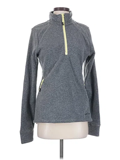 Pre-owned Eddie Bauer Fleece Jacket In Gray