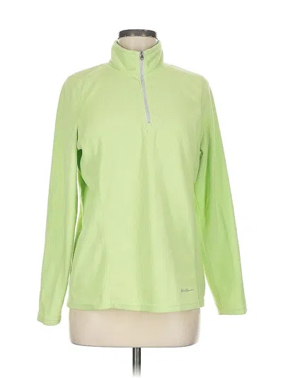Pre-owned Eddie Bauer Fleece Jacket In Green