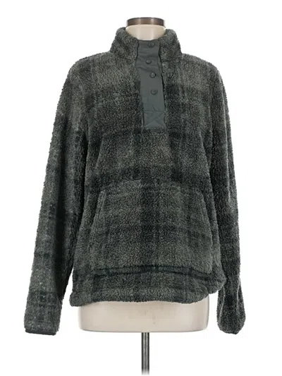Pre-owned Eddie Bauer Fleece Jacket In Green