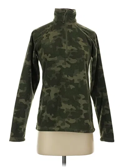 Pre-owned Eddie Bauer Fleece Jacket In Green