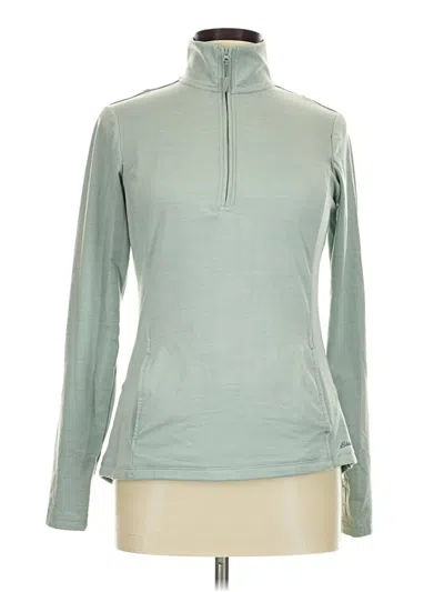 Pre-owned Eddie Bauer Fleece Jacket In Green