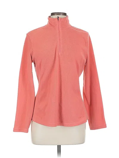 Pre-owned Eddie Bauer Fleece Jacket In Orange