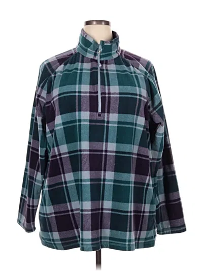 Pre-owned Eddie Bauer Fleece Jacket In Purple