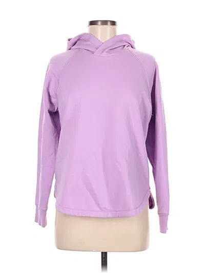 Pre-owned Eddie Bauer Fleece Jacket In Purple