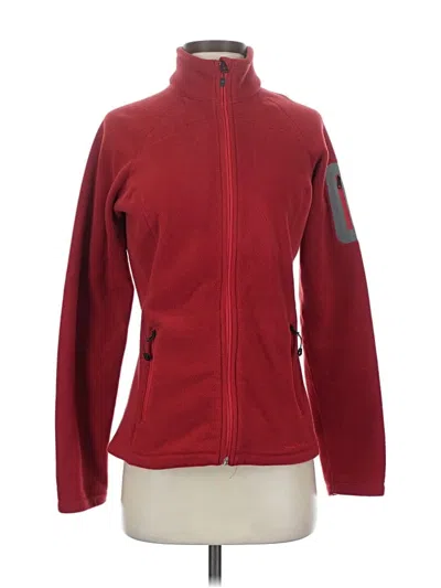 Pre-owned Eddie Bauer Fleece Jacket In Red