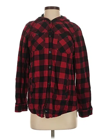 Pre-owned Eddie Bauer Fleece Jacket In Red