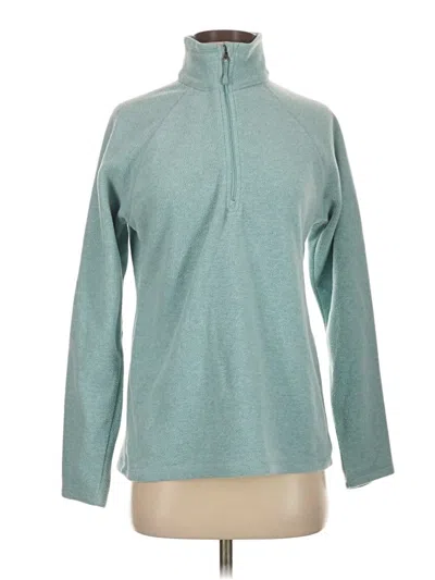Pre-owned Eddie Bauer Fleece Jacket In Teal