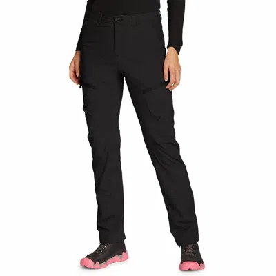Eddie Bauer Flexion 2.0 Polar Fleece-lined Straight Leg Pants In Black