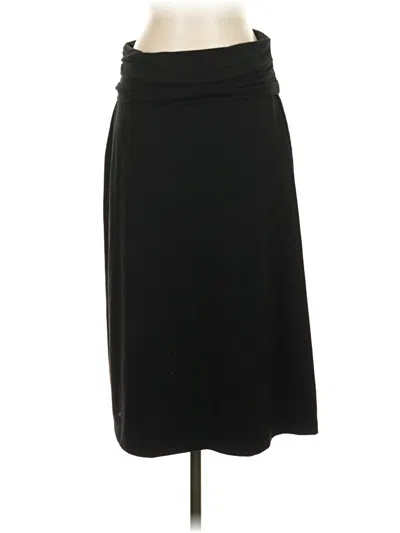 Pre-owned Eddie Bauer Formal Skirt In Black