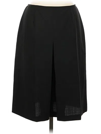 Pre-owned Eddie Bauer Formal Skirt In Black