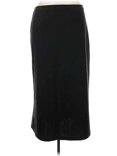 Pre-owned Eddie Bauer Formal Skirt In Black