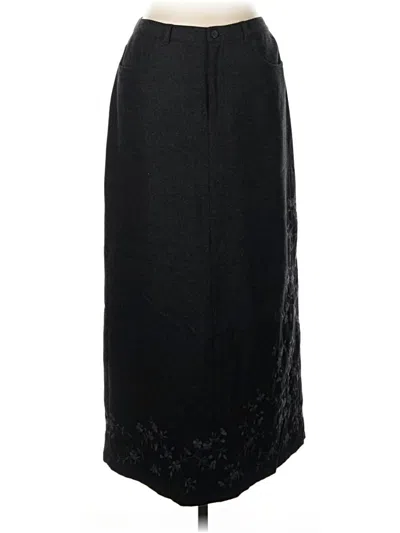 Pre-owned Eddie Bauer Formal Skirt In Black