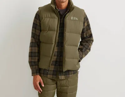 Eddie Bauer Full Zip Essential Down Puffer Vest In Alder Green