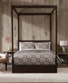 Eddie Bauer 136 Thread Count Gingham Patchwork Cotton Reversible Quilt Set In Brown