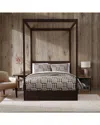 Eddie Bauer 136 Thread Count Gingham Patchwork Cotton Reversible Quilt Set In Brown