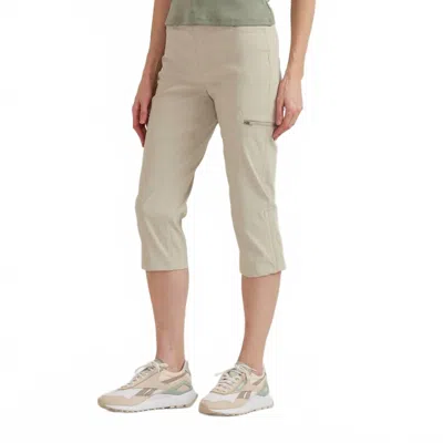Eddie Bauer Guide Pro High Rise Capri Pants In Pumice In Pink