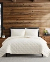 Eddie Bauer Hendricks Washed Microfiber Quilt Sets In White