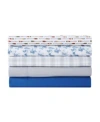 Eddie Bauer Highland Chill Solid Temperature Regulating Microfiber Sheet Set In True Blue