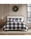 Eddie Bauer Holiday Plaid Flannel Cotton Reversible Quilt Sets