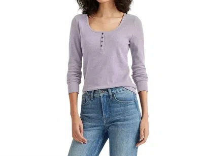 Eddie Bauer Infinity Long Sleeve Thermal Henley Top - Plus In Iris Purple